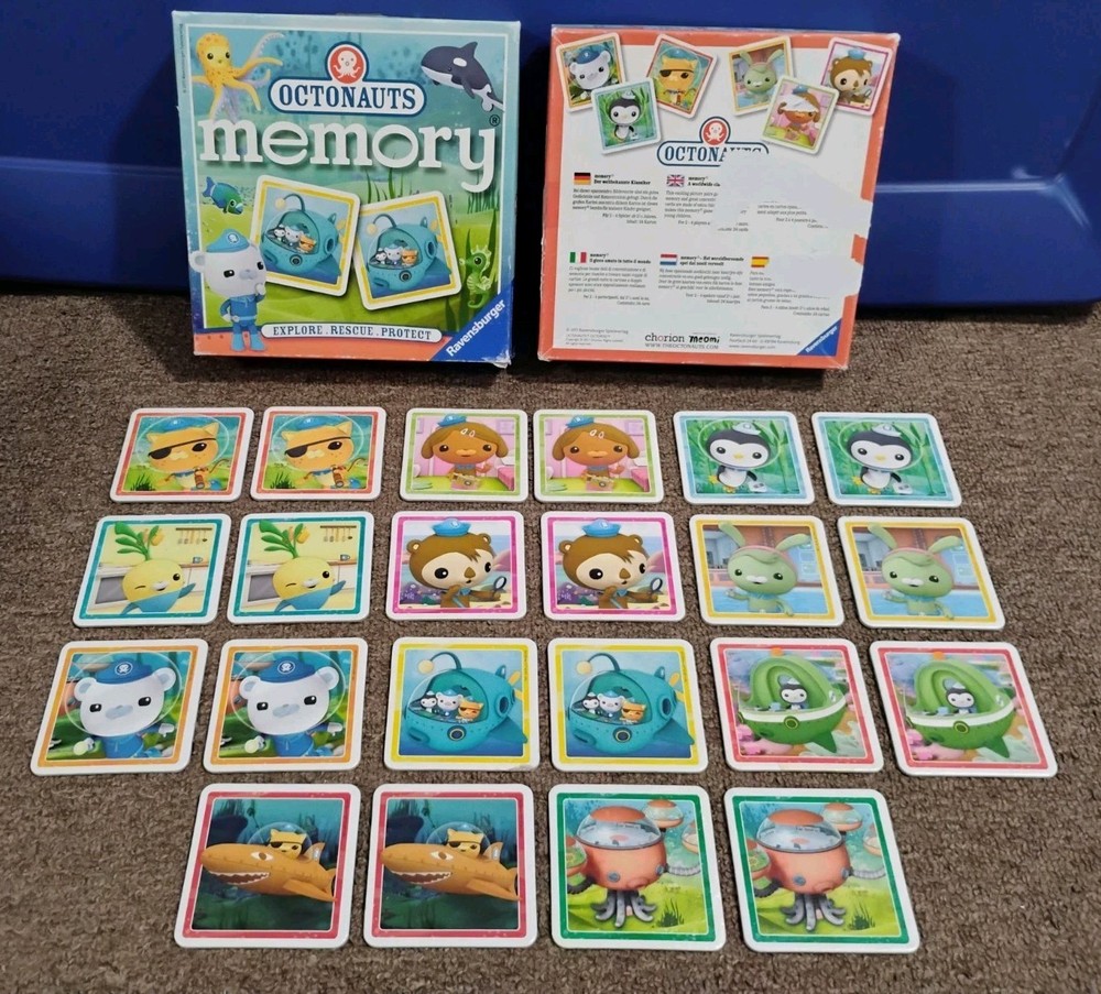 HTF Vintage Ravensburger Octonauts Show Memory Game Matching Game