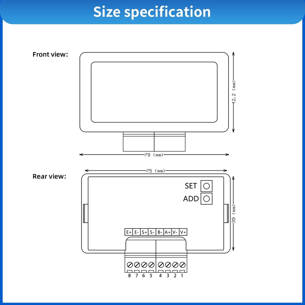 Load Cell Sensor Weigh Platform with 4-Digital Readout Display RS485 Comm