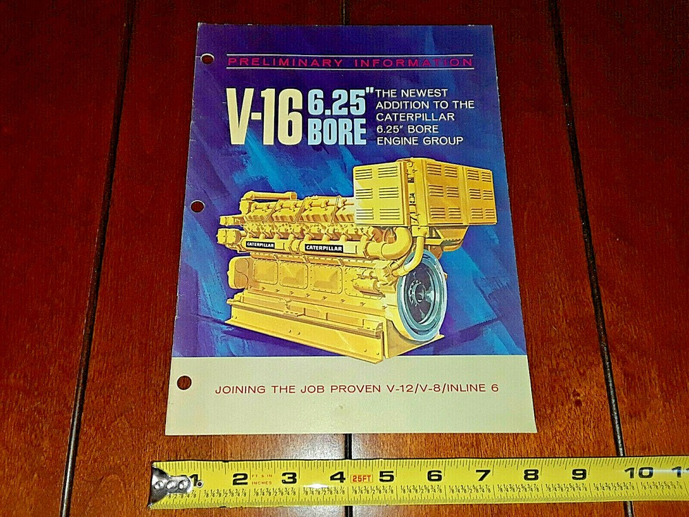 CATERPILLAR CAT V-16 ENGINE BROCHURE