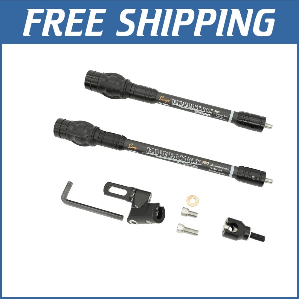 Professional Archery Stabilizer Kit - Lightweight Carbon Body & Weights Included