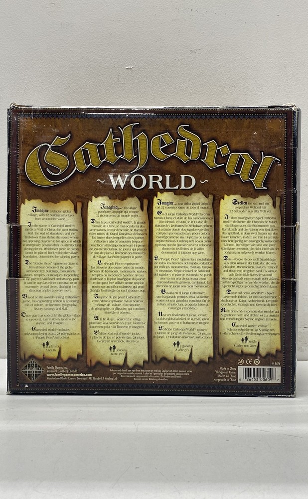 Cathedral World Board Game Landmarks Edition