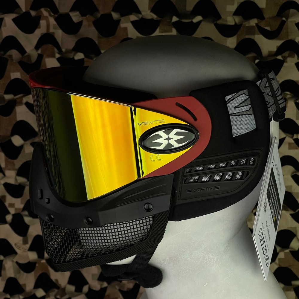 NEW Empire E-Mesh Airsoft Mask Thermal Goggle - Red / Fire Mirror Lens
