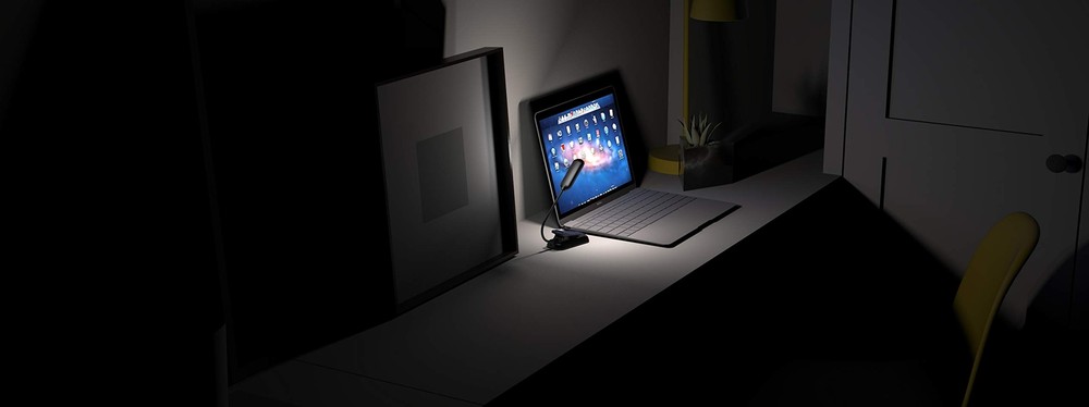 Book Light, 12 LED USB Rechargeable Reading Light with 3-Level Brightness