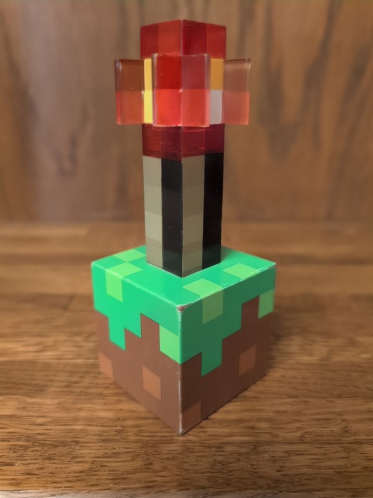 Minecraft Torch Night Light w/ Switch and 2 USB Charging Ports 5"