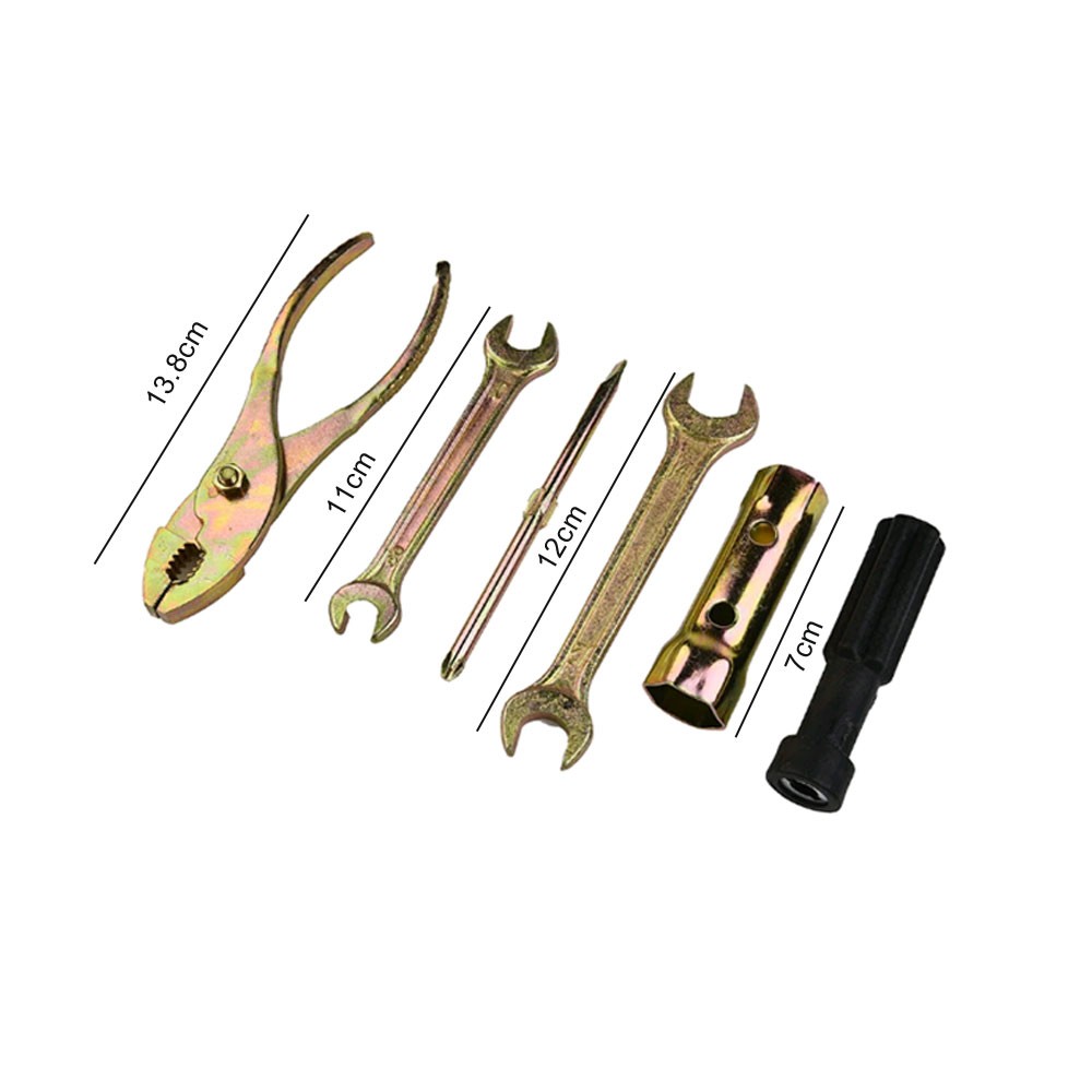 5PCS Motorcycle Repair Tools Wrench Spark Plug Socket Spanner Screwdriver Pliers