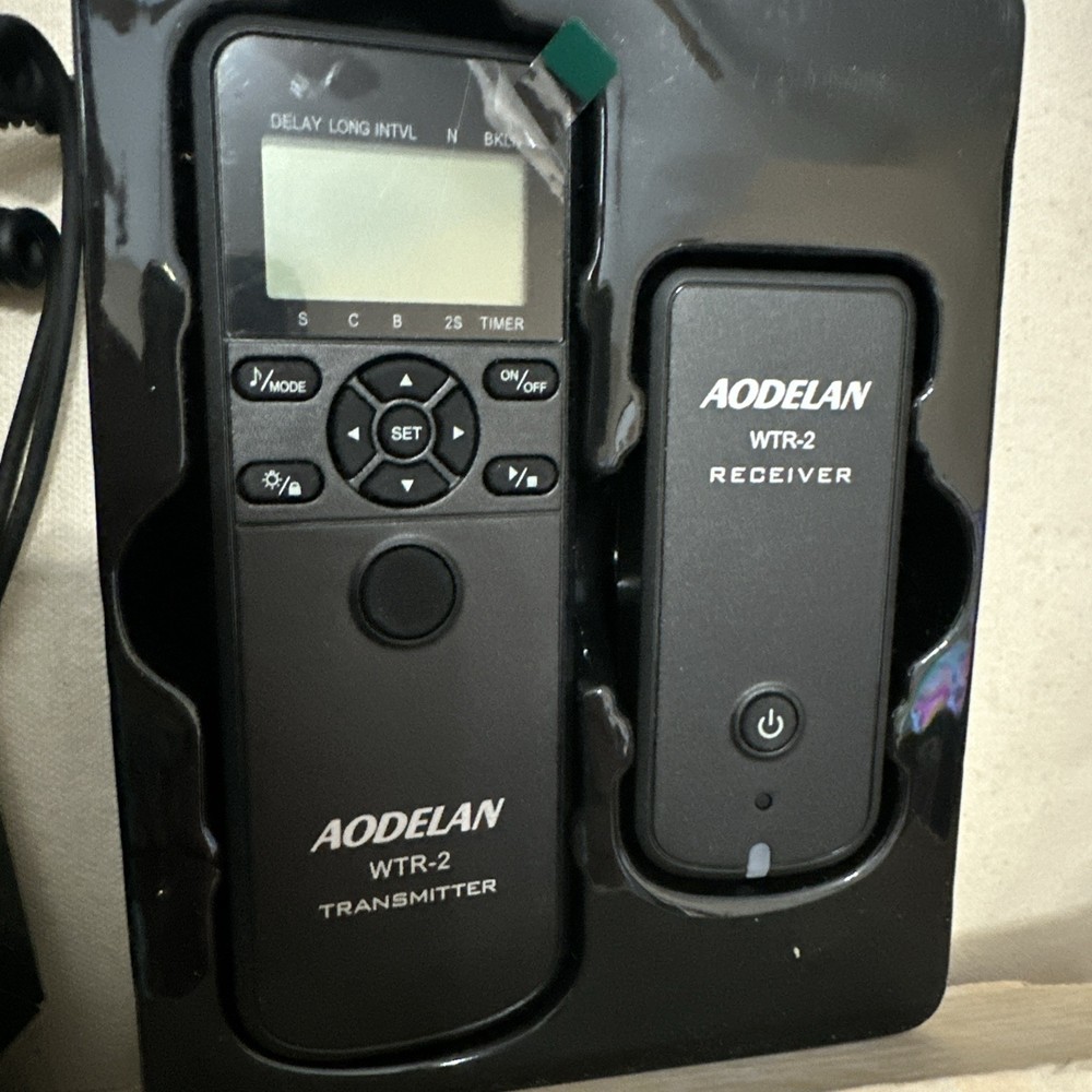 AODELAN WTR-2 Wireless Shutter Release Timer Remote Control New Open Box