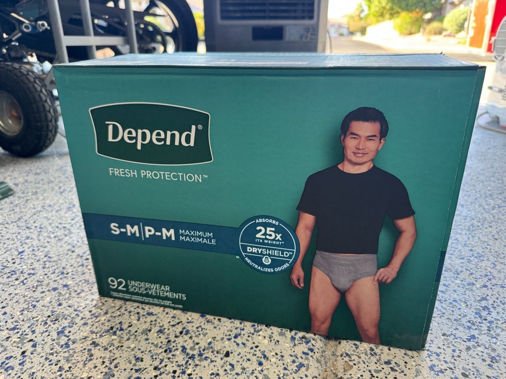 Depend Protection Plus Ultimate Underwear for Men Small/Med