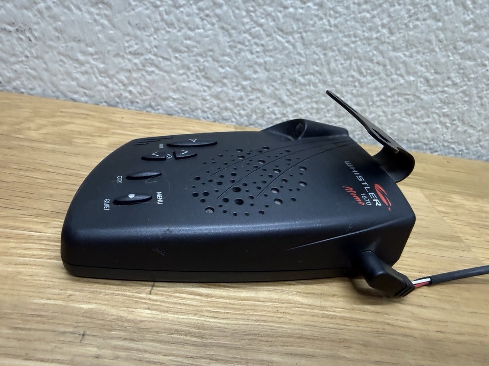 Whistler 1670 Radar Detector Memo Function Tested Working Needs New Cable