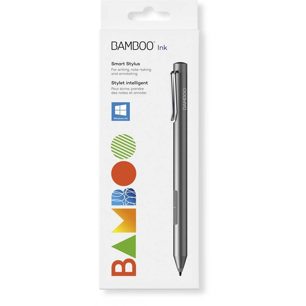 Wacom Bamboo Ink Smart Stylus for Windows Ink Second Generation CS323AG0A, Grey
