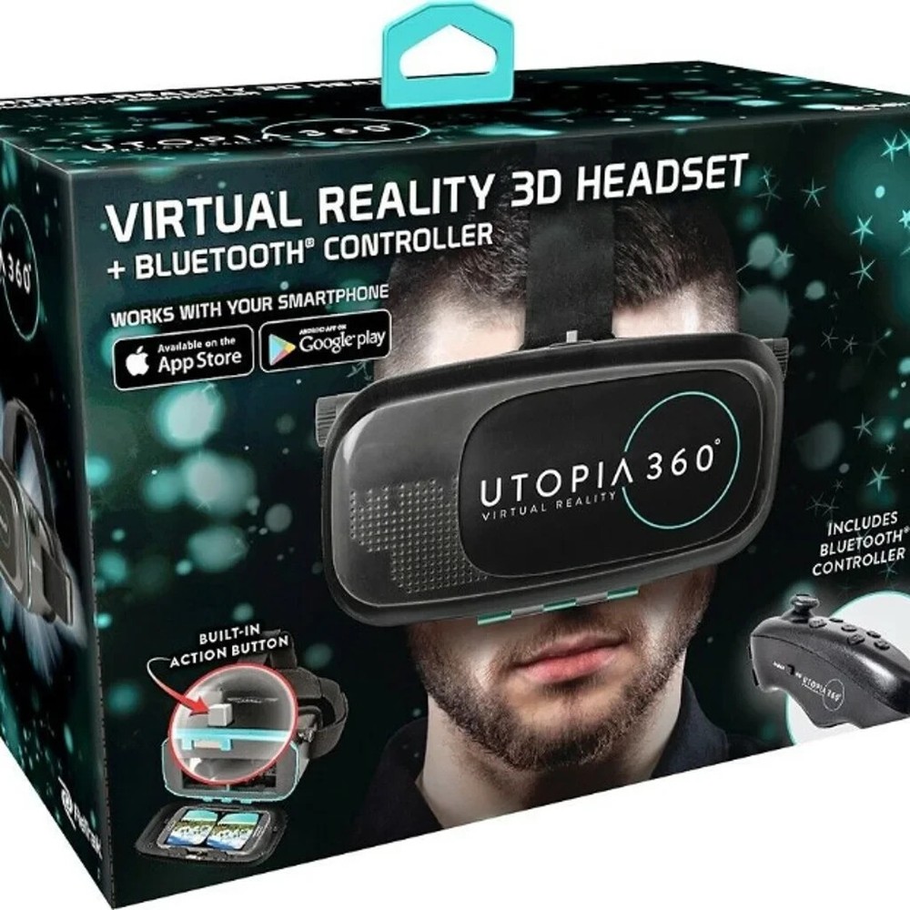 ReTrak Utopia 360 Virtual Reality Headset with Bluetooth Controller