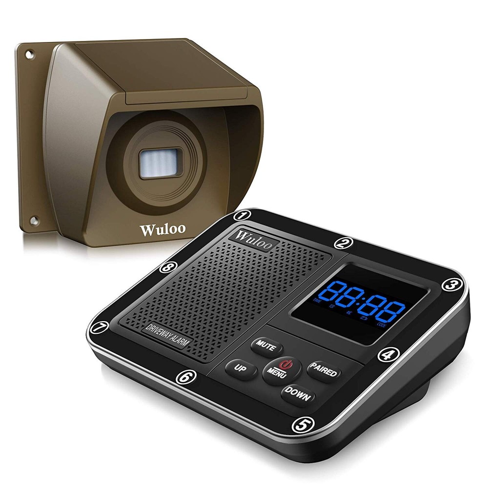 1800ft Wireless Driveway Alarm Motion Sensor for Home Yard Alert Security System