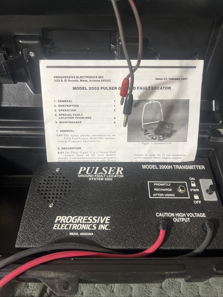 Progressive Electronics Pulser 2003 Ground Fault Locator