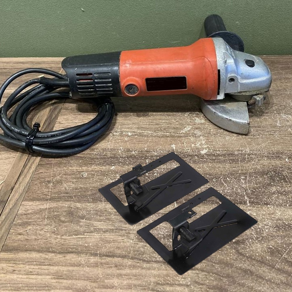 2pcs Adjustable Angle Grinder Stand Set with Cutting Bracket and Thick Guard