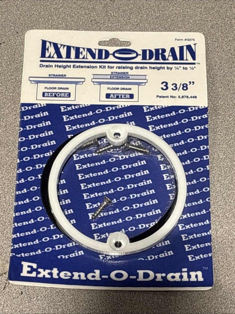 Extend-O-Drain ~ 3-3/8" White Form #3375