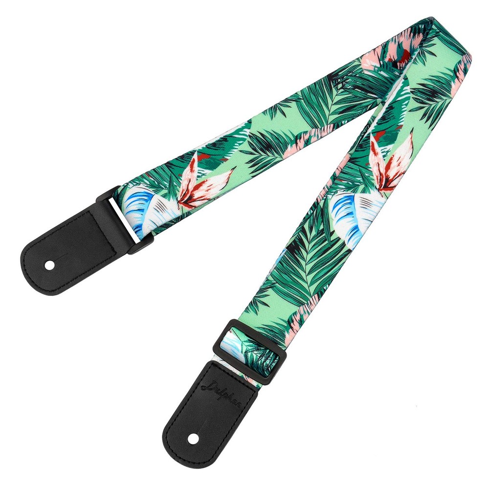 Dulphee Ukulele Strap Hawaiian Style Adjustable Uke Shoulder Strap for Sopran...