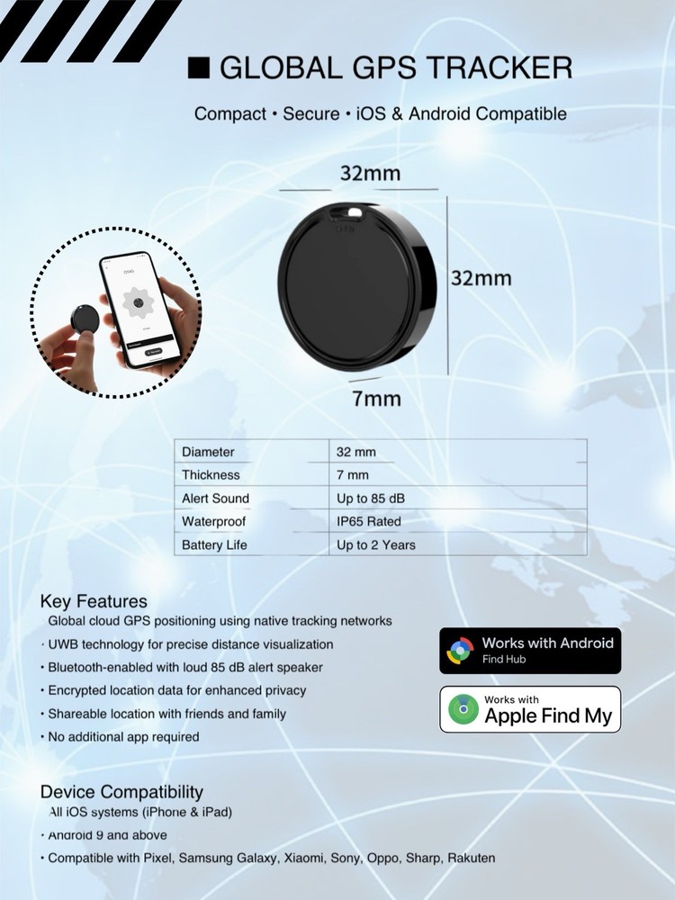 Pet Tracker Real-Time GPS for iOS Android Suitable For Cats