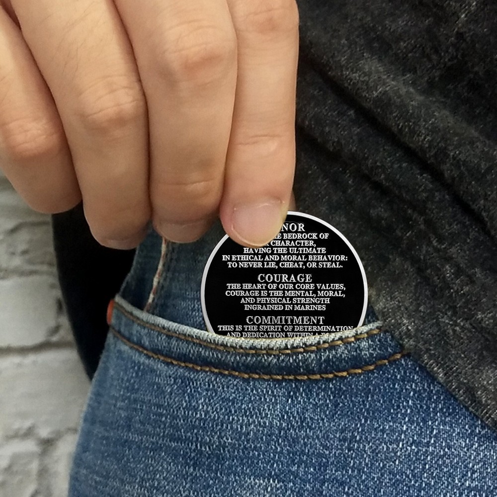 US Navy Special Operations Command Challenge Coin | US Marine Corps Core Values
