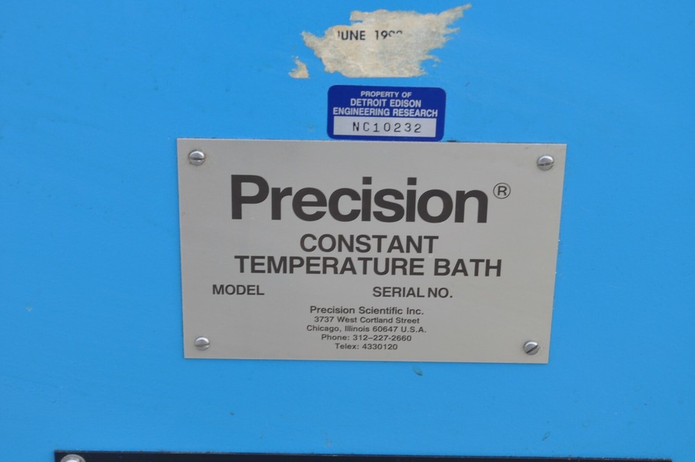 PRECISION SCIENTIFIC GROUP MODEL 41132-11 CONSTANT TEMPERATURE BATH WORKING PULL
