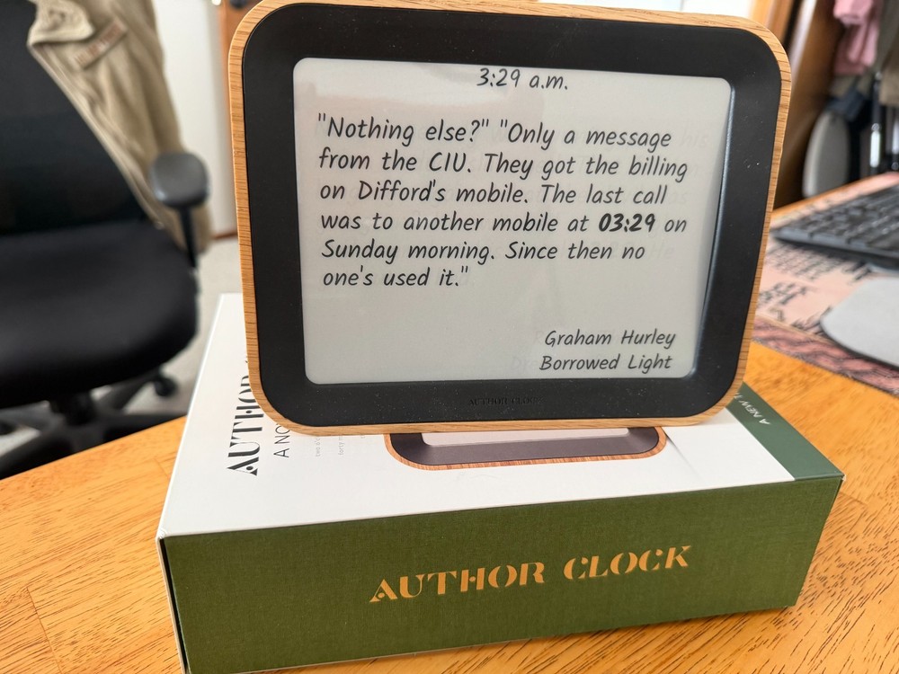 Author Clock – Volume 2 (Large 7.8”)
