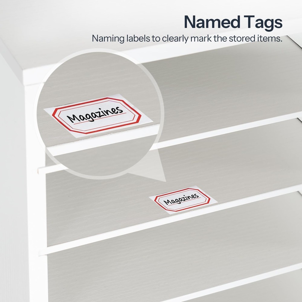 HOOBRO 12-Comp. Literature Organizer, Adjustable Office Mailbox