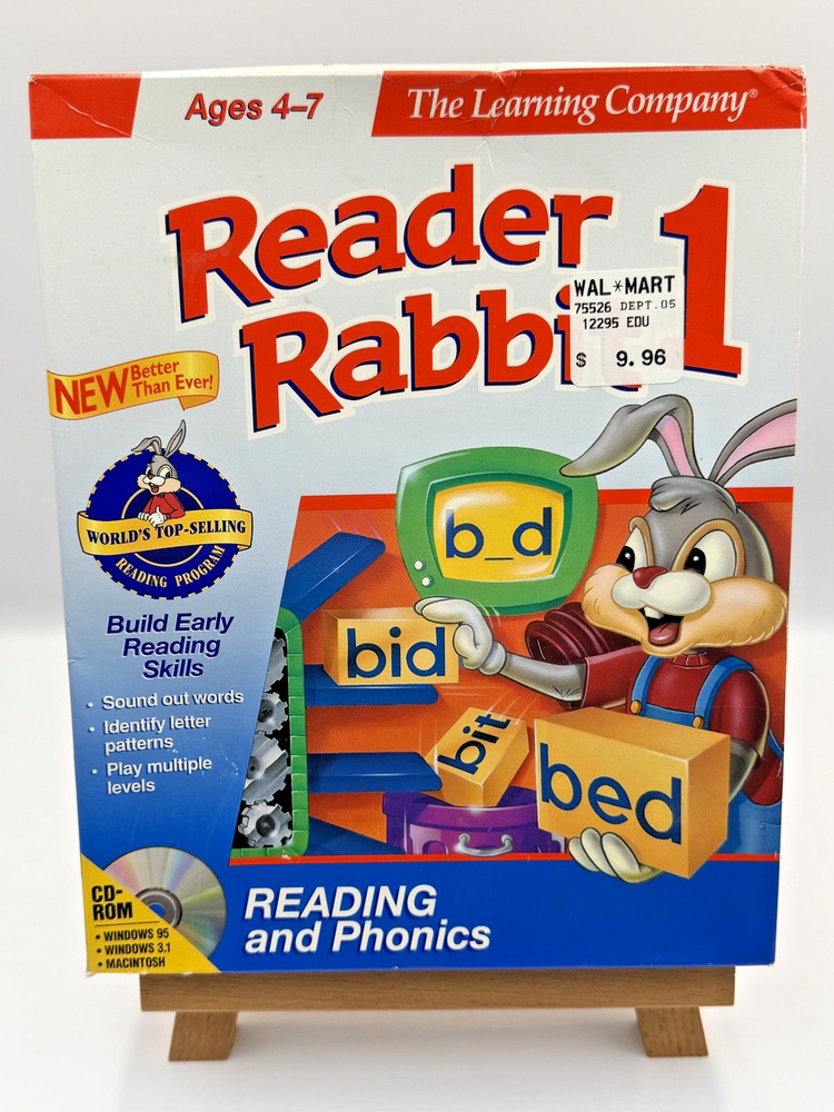 The Learning Company Reader Rabbit 1 CD-ROM Complete, Sealed CD