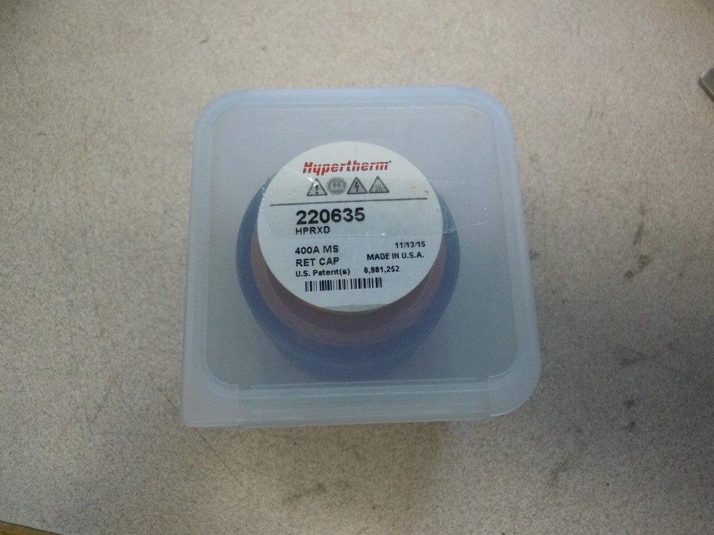 Hypertherm 220635 Clockwise Nozzle Retaining Cap; 400A, For Use With HPR400. USA