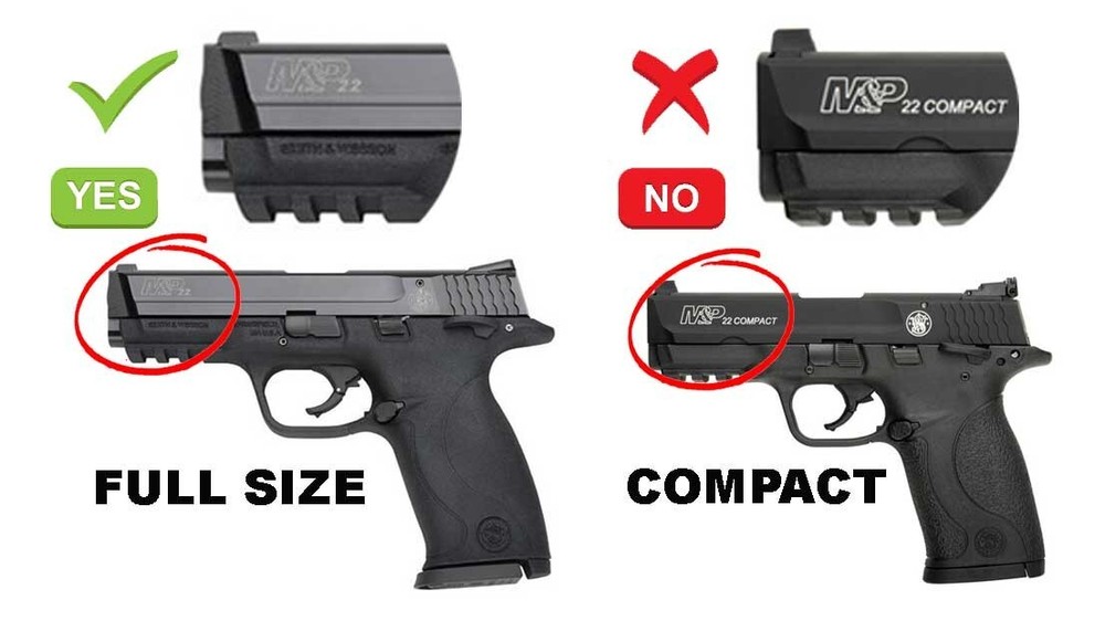 Smith & Wesson M&P 22 LR 1/2x28 Thread Adapter