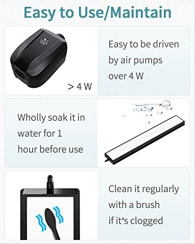 8 Inch Air Stone Bar Micro Bubble Diffuser Release Tool with Suction Cup Clip