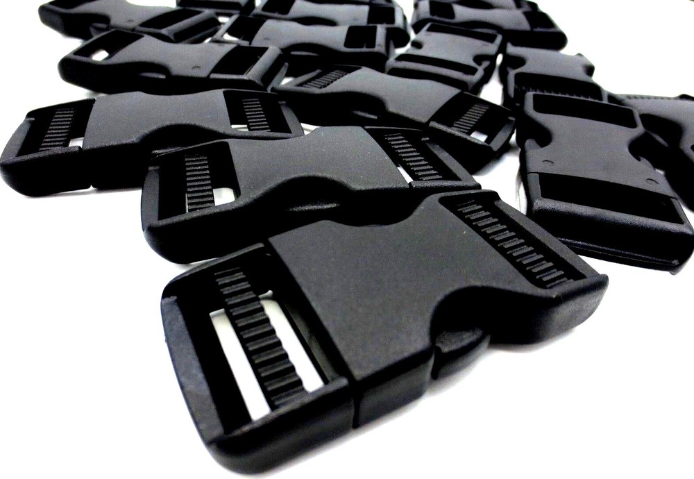 Dual Side Release Buckle Durable! Fits 25mm 1" Webbing Strap For Pack Sling Belt