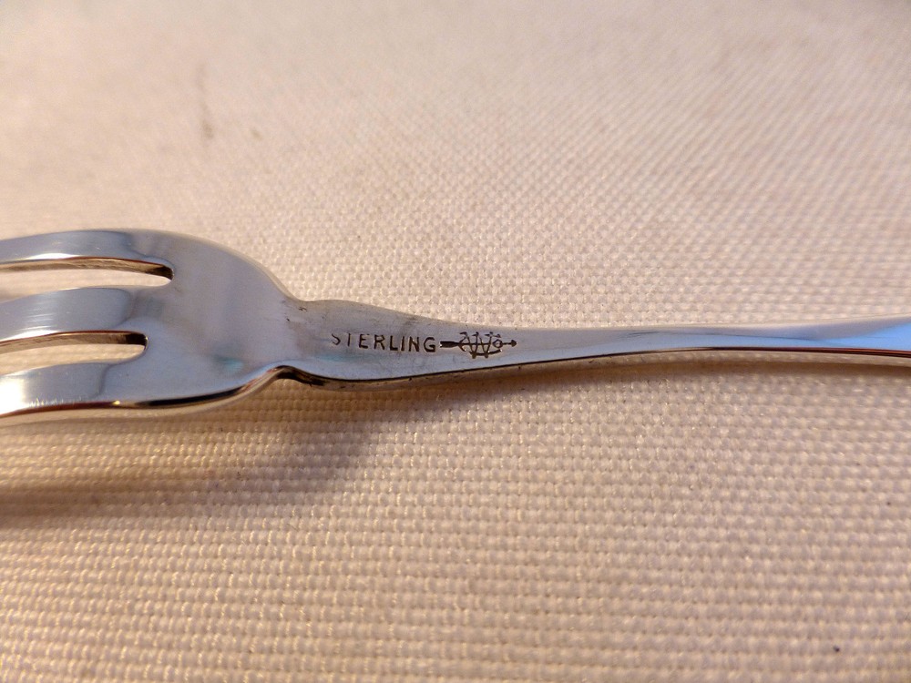Plain Webster Sterling Lemon Fork