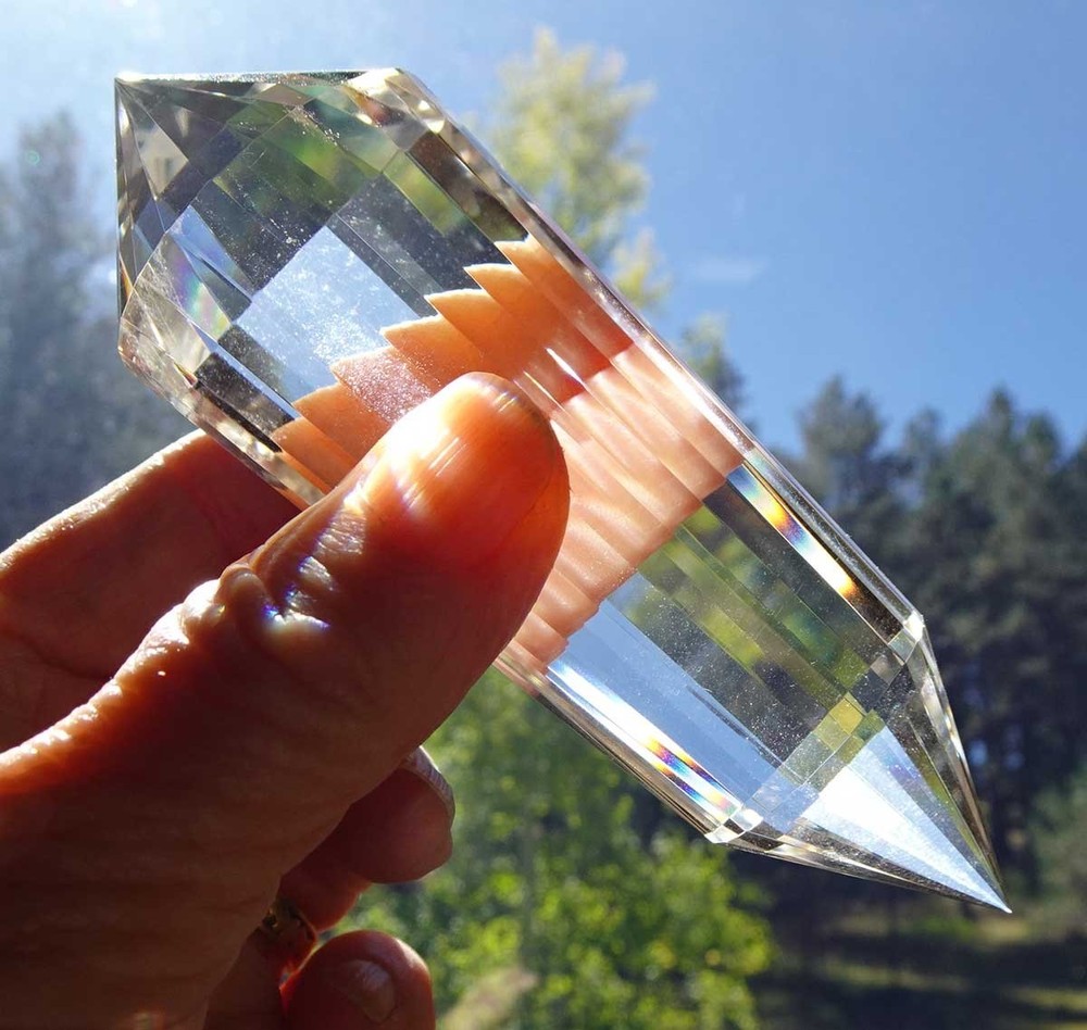 Clear Quartz Vogel 24-sided Crystal -   v2005