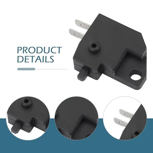 2 PCS Motorcycle Left/Right Brake Light Switch, Plunger Manual Operation Disc