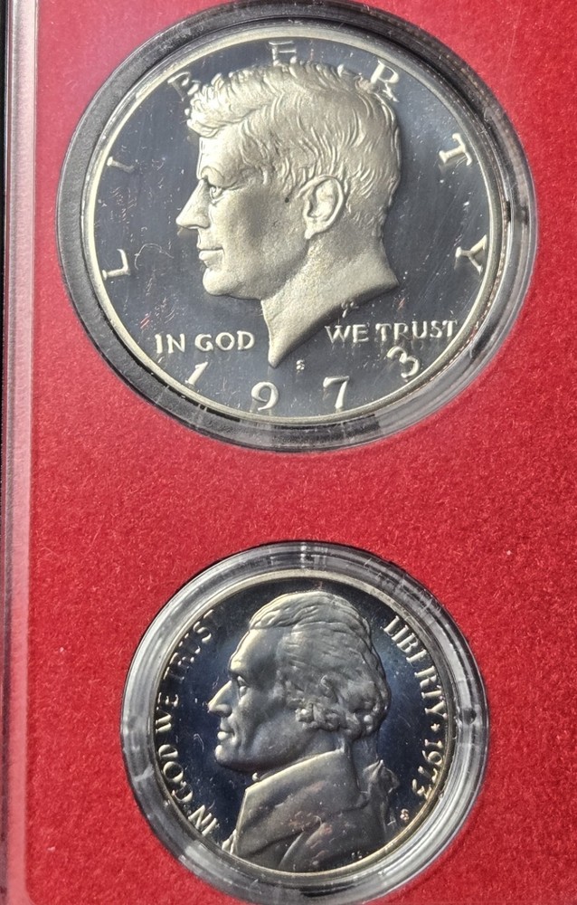 1973 S US Mint Issued Proof Set With Original Government Packing