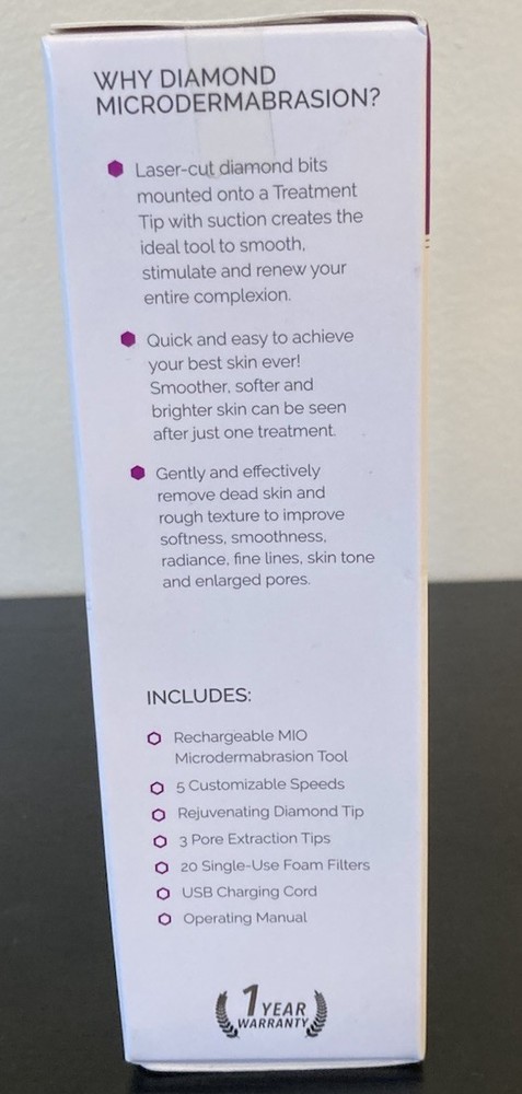 MIO Spa Sciences Diamond Microdermabrasion Pore Extraction Resurfacing System