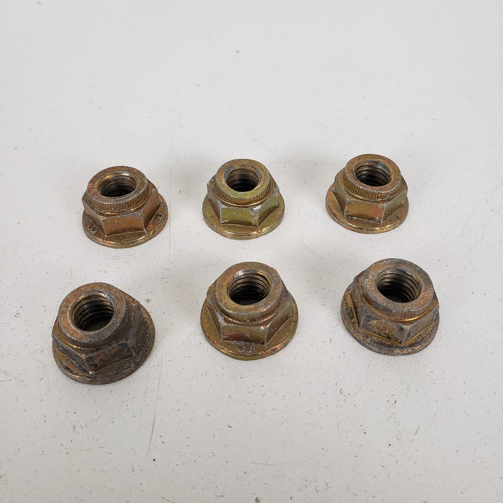 BMW E21 E12 E30 E28 E23 E24 E32 E34 E36 Strut Top Hat Self Locking Collar Nut x6