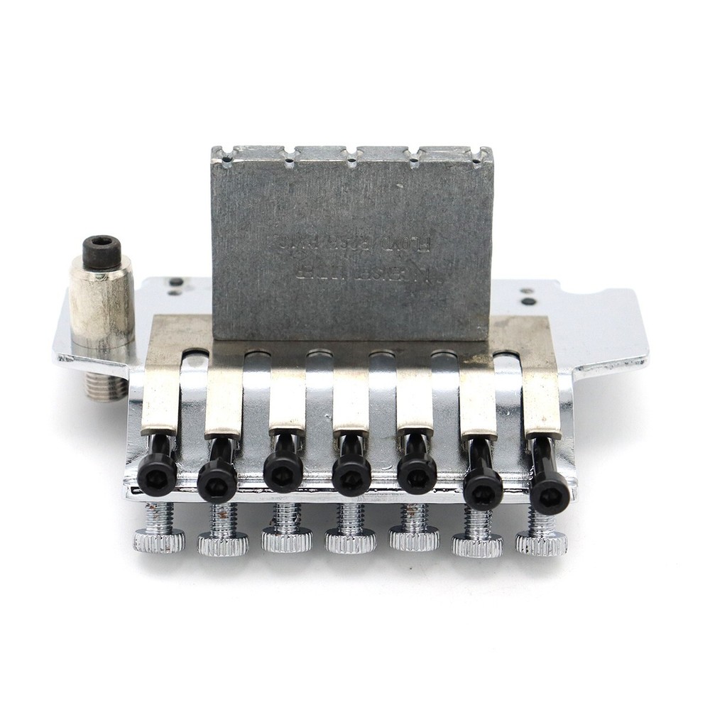 7 Strings Chrome Electric Guitar Bridge Double Locking System Tremolo Bridge