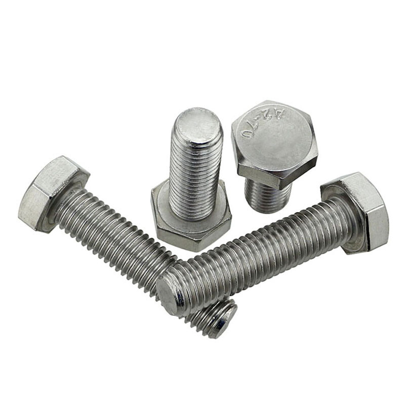 Reverse Thread Hexagon Bolt M6-M12 Rotate left Hex Head Screw A2 Stainless Steel