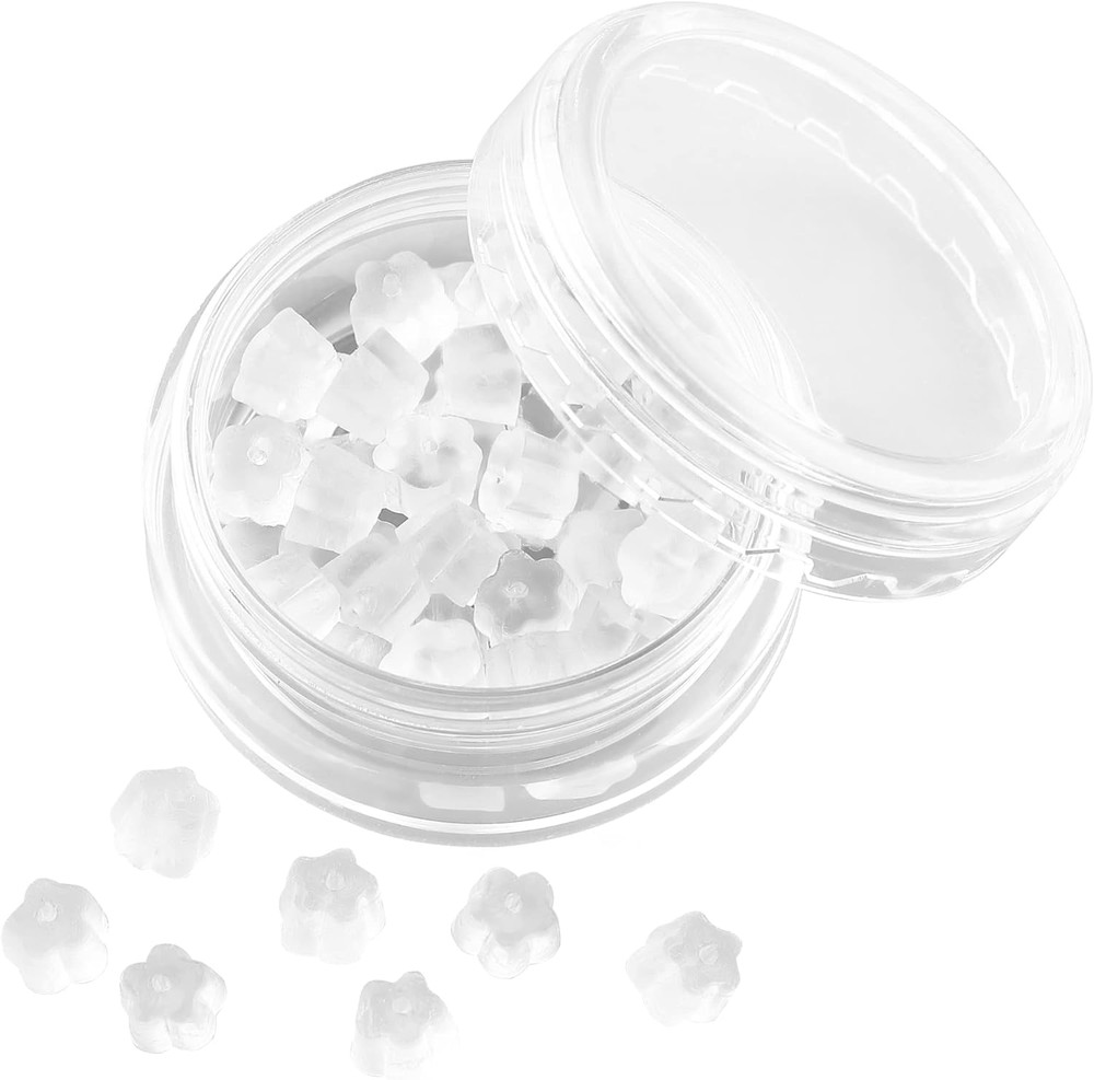 Rubber Earring Backs Soft Clear Earring Backings for Studs Hypoallergenic Silico