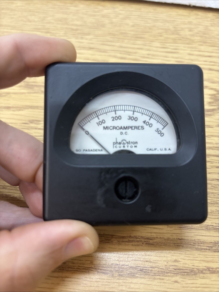 Phaostron DC Microamps Meter Gauge J-60