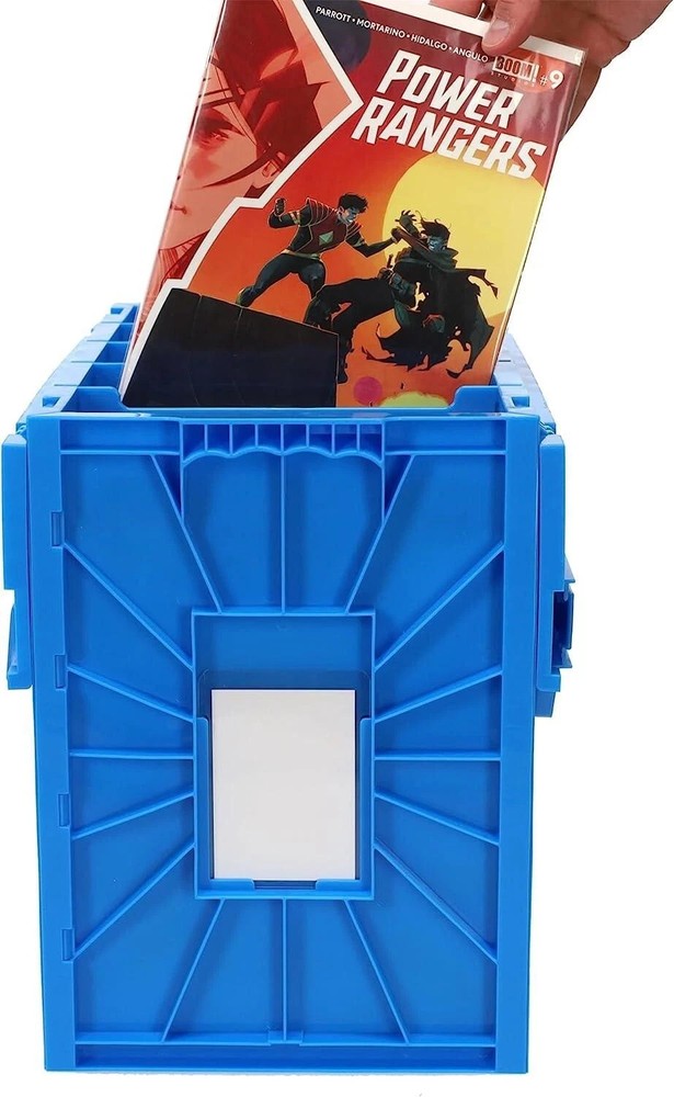 BCW Comic Book Bin Heavy Duty Plastic Box Stackable Holds 150 Bagged in YELLOW