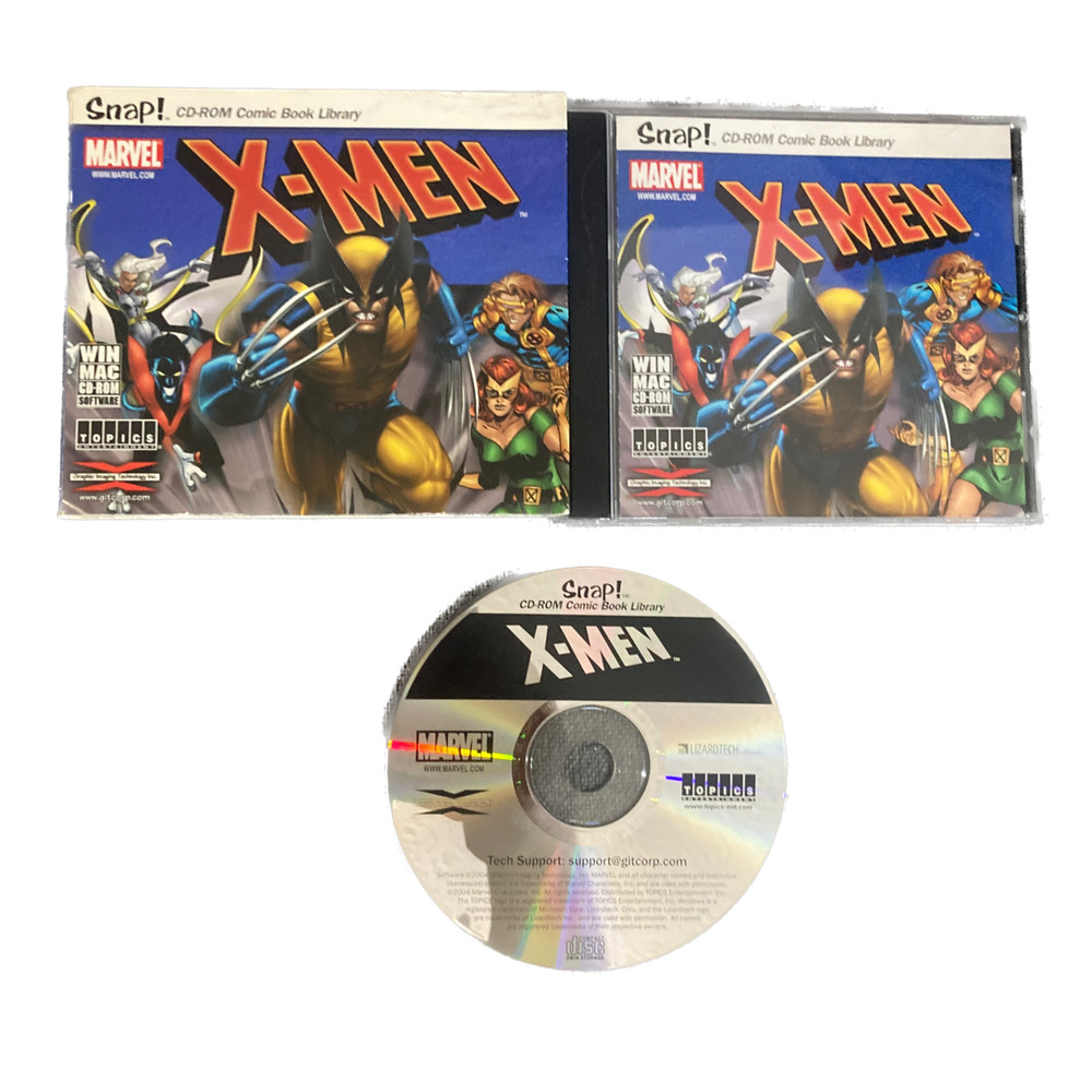 X-Men Digital Comics (10 issues) by Snap! CD-Rom, Marvel x Topics Ent. (2004)