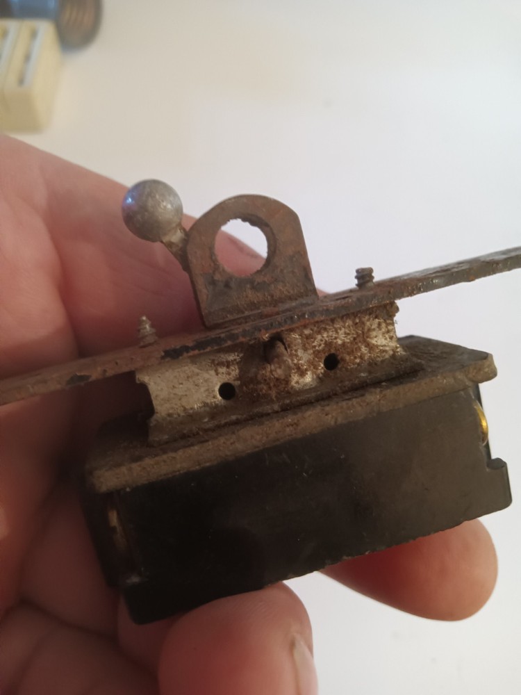 Vintage CH Two Position On Off Electric Switch With Locking Plate