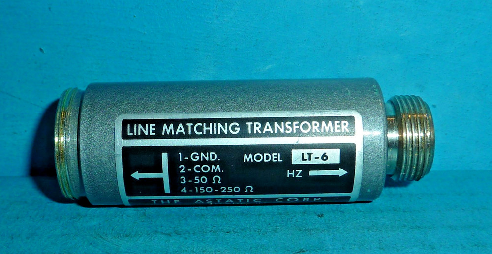 Astatic LT-6 Microphone Line Matching Transformer