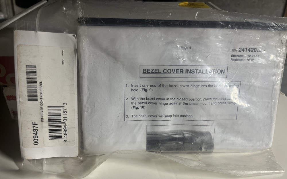 Raypak Bezel Cover Bypass Pool Heater Replacement 009487F 241420
