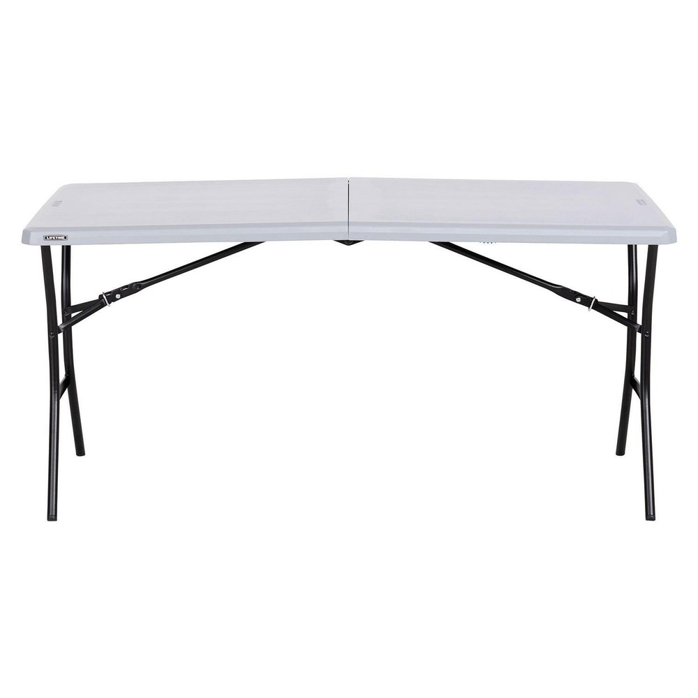 Folding Table Gray 15 Feet UV-Protected Lightweight Half-fold Weather-Resistant