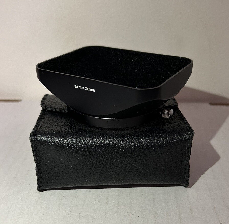 Konica 24mm 26mm Lens Hood & Case