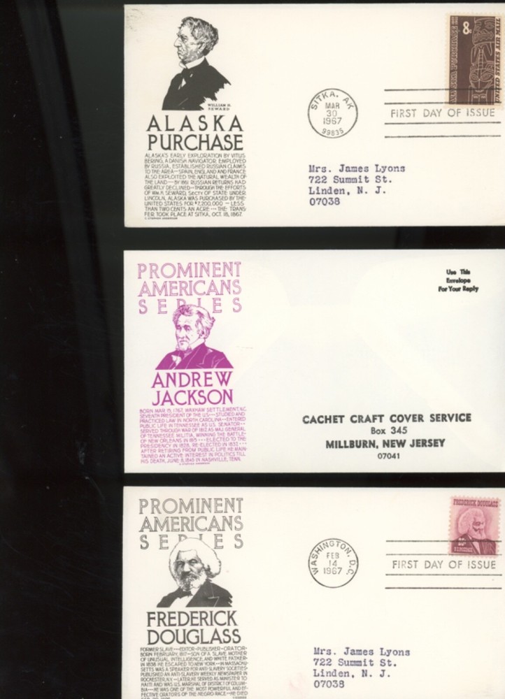 CS Anderson Cachets fdc 72 set d (ip