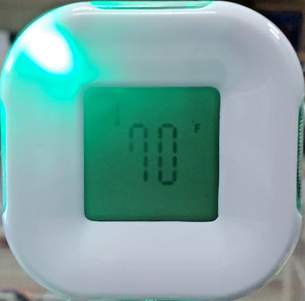 Live Truth Four-Sided Digital Clock Multifunctional Rotating Display With Light