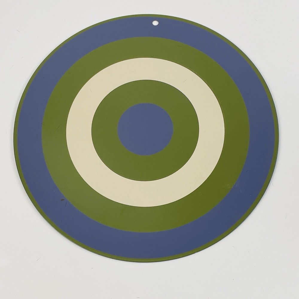 Metal Target 10” Blue Green Beige