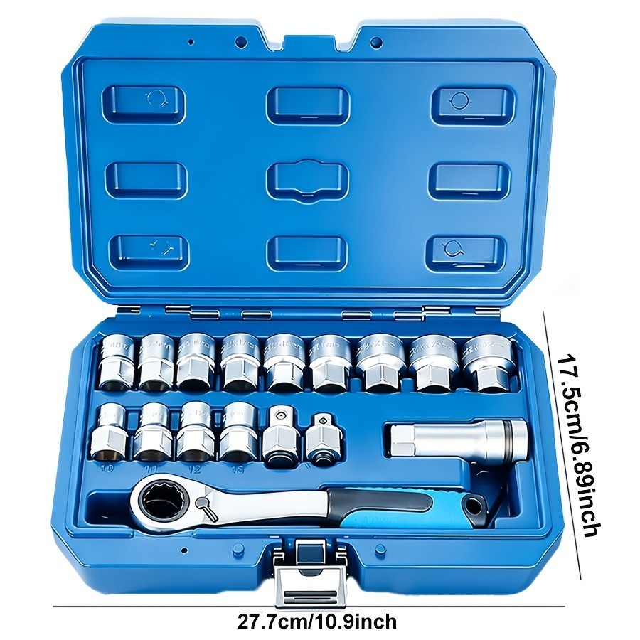 17pcs Pass Through Socket Set